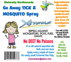 Deet Free EXTREME Lemon Eucalyptus Mosquitoes Flies Ticks Best Selling Deet Free Bug Repellent Natural #1 Seller