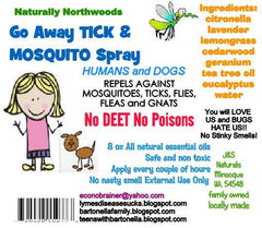 Lemon Eucalyptus Blend Tick, Mosquito, Fleas and Flies Bug Spray No Deet For Kids and Dogs